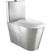 Унитаз-компакт Nofer 13016.B с сиденьем, хром