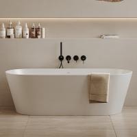 Ванна из искусственного камня Abber Stein 165x70 AS9622 белый матовый