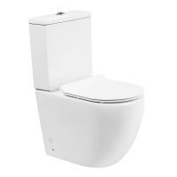 Унитаз-компакт безободковый BelBagno AMANDA BB051CPR с сиденьем BB2111SC