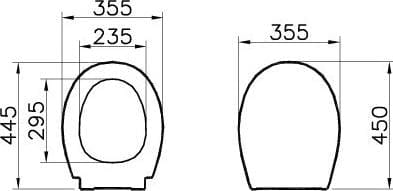 Крышка-сиденье VitrA S20 84-003-019 с микролифтом, белый, петли хром