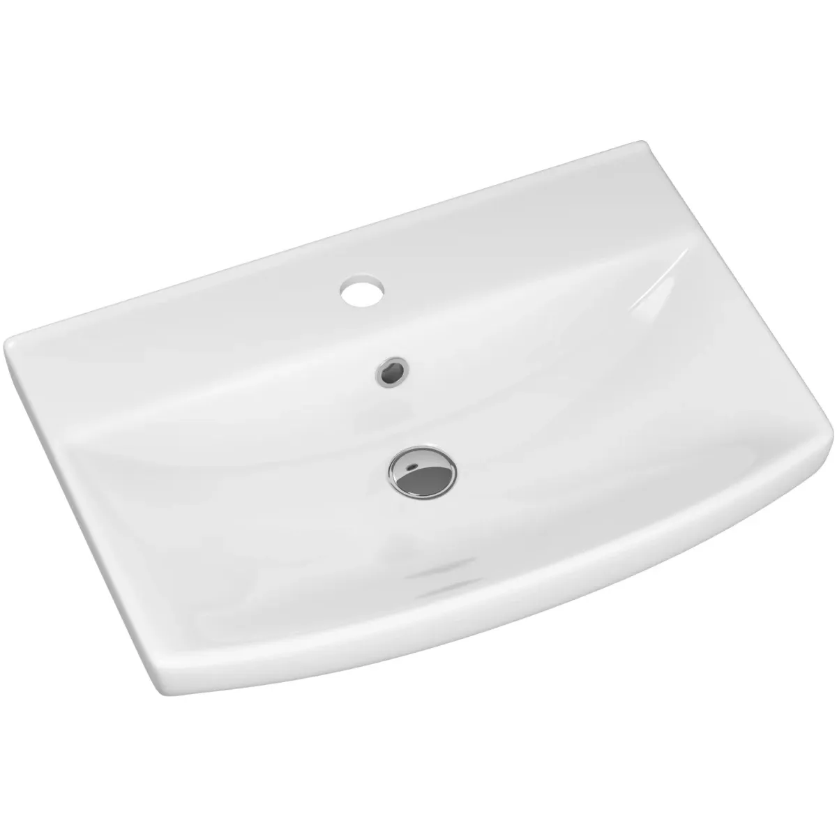 Раковина Misty Клермонт CDB00028499 61x41,5 см, накладная, подвесная, белый
