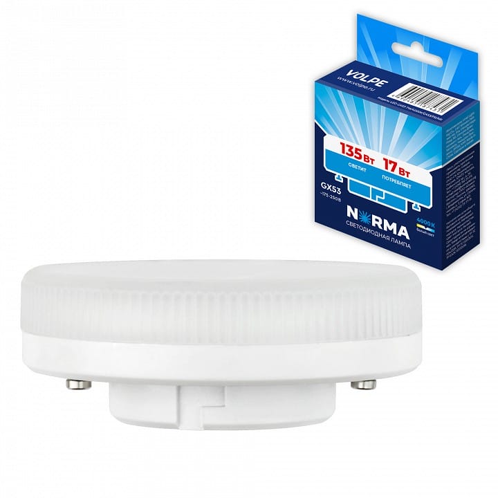 Лампа светодиодная Volpe LED-GX53 GX53 17Вт 4000K UL-00011436