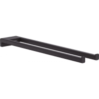 Двухрожковый держатель полотенец hansgrohe AddStoris 41770670 матовый черный