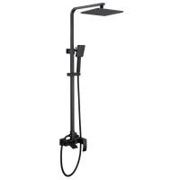 Душевая стойка Abber Wasserfall AF8616BL черная матовая