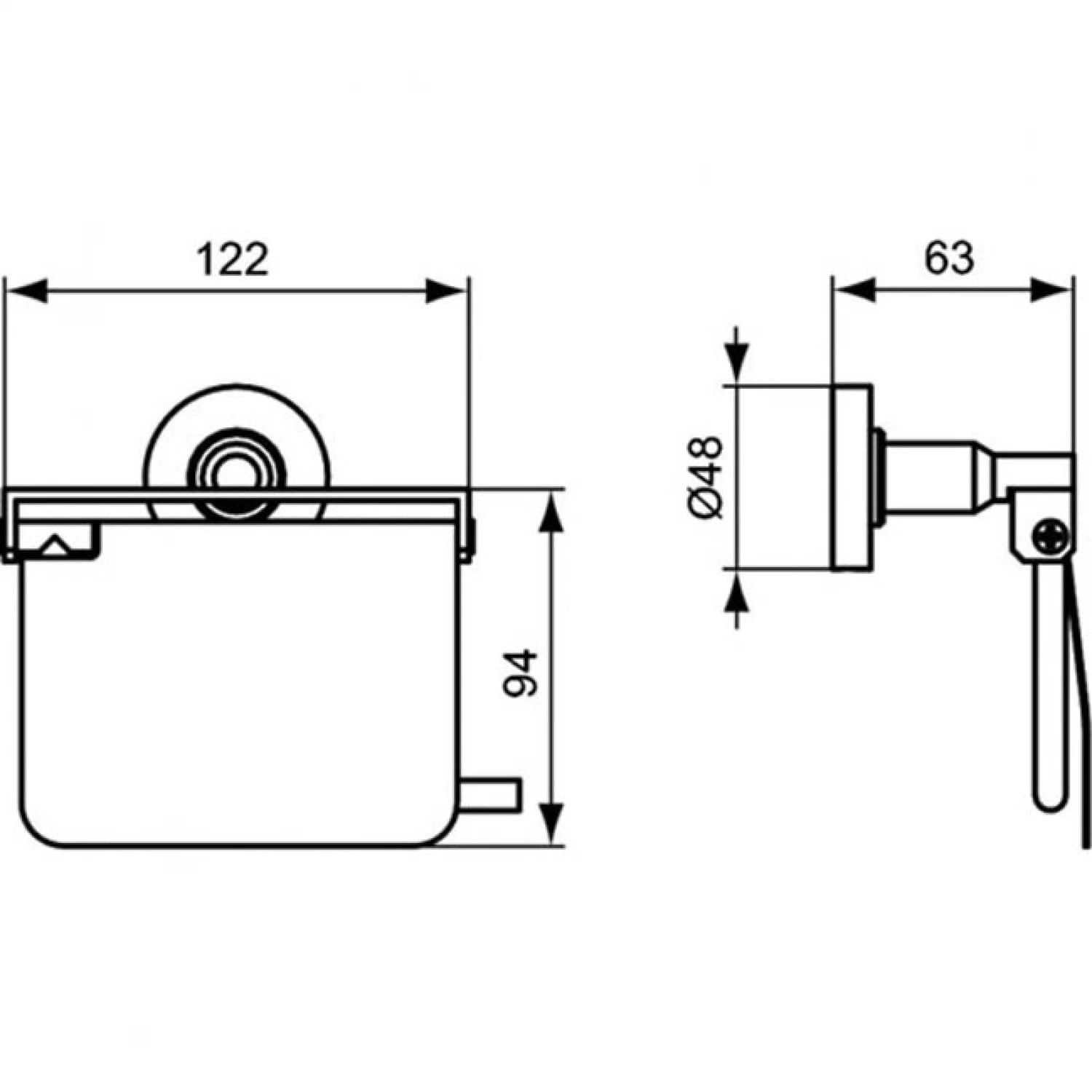 Держатель для туалетной бумаги с крышкой Ideal Standard IOM A9127AA