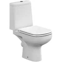 Унитаз-компакт Cersanit Lara A63565 безободковый, с сиденьем микролифт, белый