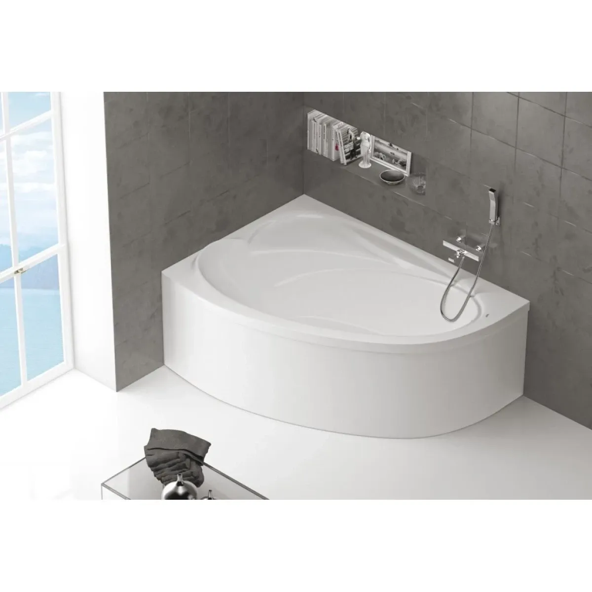 Акриловая ванна 149,5x104 см L BelBagno BB106-150-105-L