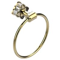 Полотенцедержатель THG Ptale de Cristal clair liser dor U6E.F01.504N золото