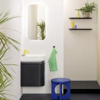 Тумба с раковиной Burgbad B.ME 50 SGUC050RF5988G0126C0037*1 правая антрацит матовый
