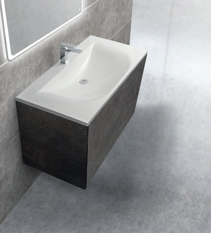 Тумба под раковину Cezares PREMIER-HPL-100-2C-SO-CESTR-BLUM Cemento Struttura