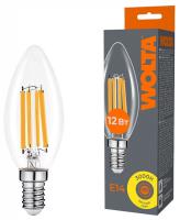 Лампа светодиодная Wolta  E14 12Вт 3000K WF-C35-12W3KE14