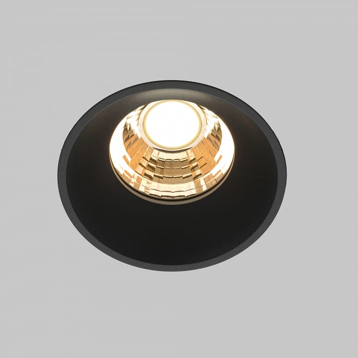 Встраиваемый светильник Maytoni Technical Раунд DL058-7W2.7K-TRS-B