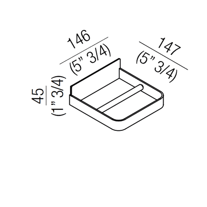Держатель туалетной бумаги Agape Memory AMEM860A сталь