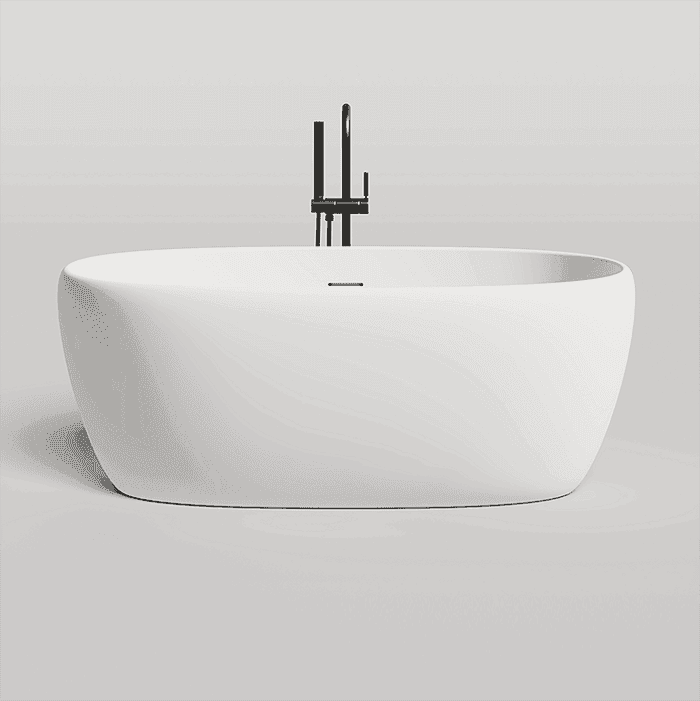 Ванна из искусственного камня Salini Luce 150x75 100122M белая матовая
