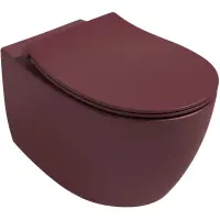Унитаз подвесной Isvea Sentimenti Neo 10AR02010-2R безободковый, бордовый матовый