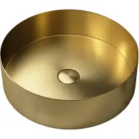 Раковина-чаша Oliveeka 8802-GD 40x40 см, накладная, золотой матовый