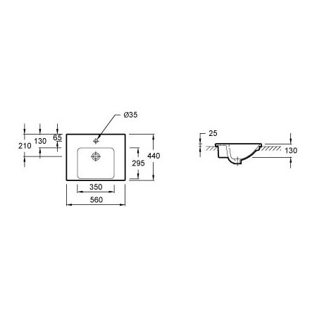 Раковина Jacob Delafon Odeon Up E4756-00