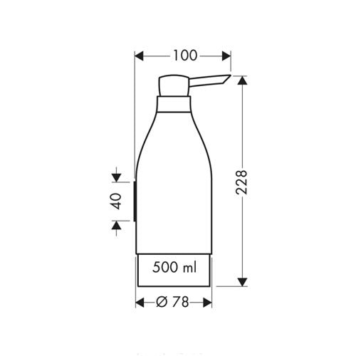 Дозатор AXOR Starck Organic 40819000