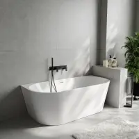 Акриловая ванна Abber AB9503-1.4 140x70 см, белый