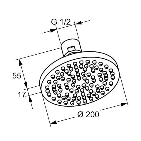 Верхний душ Kludi A-Qa 6652105-00