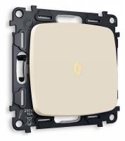 Выключатель одноклавишный с подсветкой без рамки Ambrella Volt Quant MO322010