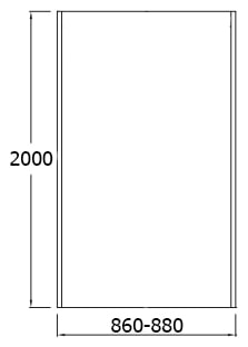 Боковая стенка Jacob Delafon Contra E22FT90-BL