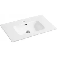 Раковина CeramaLux 9080D 81x46,5 см, накладная, белый