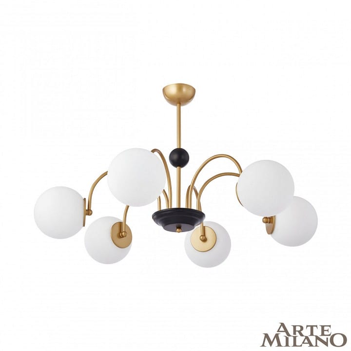Люстра на штанге Arte Milano AM-Napoli 312066/D850/6 BS/BK