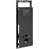 Инсталляция для унитаза WasserKRAFT Salm 27 27TLT.010.ME.BL.MB01 с кнопкой смыва, черный матовый