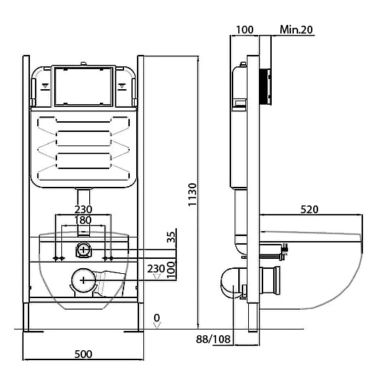 Инсталляция для унитаза Jacob Delafon E36495-NF