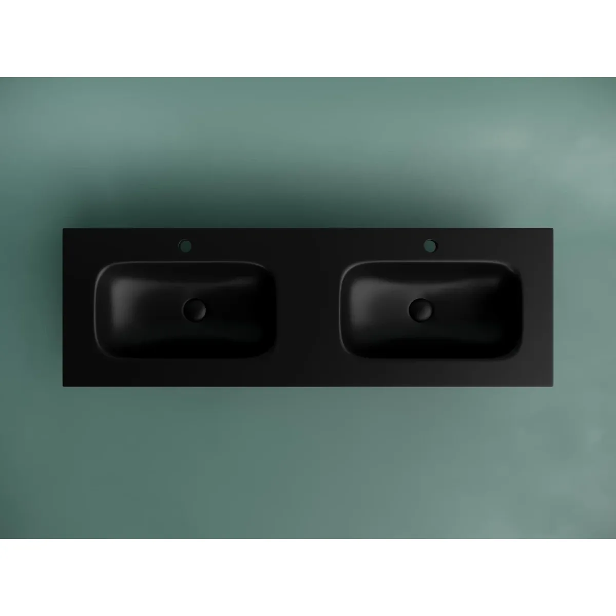 Раковина Ceramica Nova Grace CN7022MB 141x46 см, накладная, черный матовый