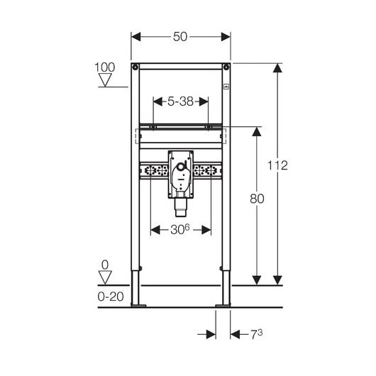 Инсталляция для раковины Geberit Duofix 111.480.00.1