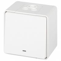 Переключатель одноклавишный с подсветкой Эра Эра Эксперт 11-1507-01