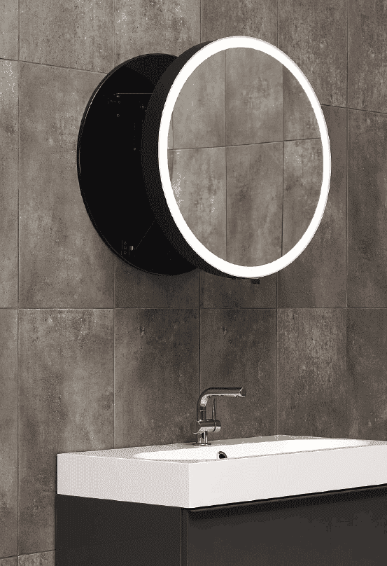 Зеркало Bagno Piu Moon 70 Black Edition черное