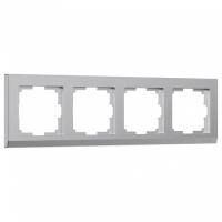 Рамка на 4 поста Werkel Stark (серебряный) W0041806