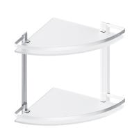 Стеклянная полка AM.PM Sense L A7456200 алюминий угловая