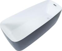 Акриловая ванна Aquanet Family Trend 170x78 90778-GW-MB, белый глянец/черный матовый