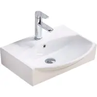 Раковина CeramaLux 78014C 50,5x40 см, подвесная, белый