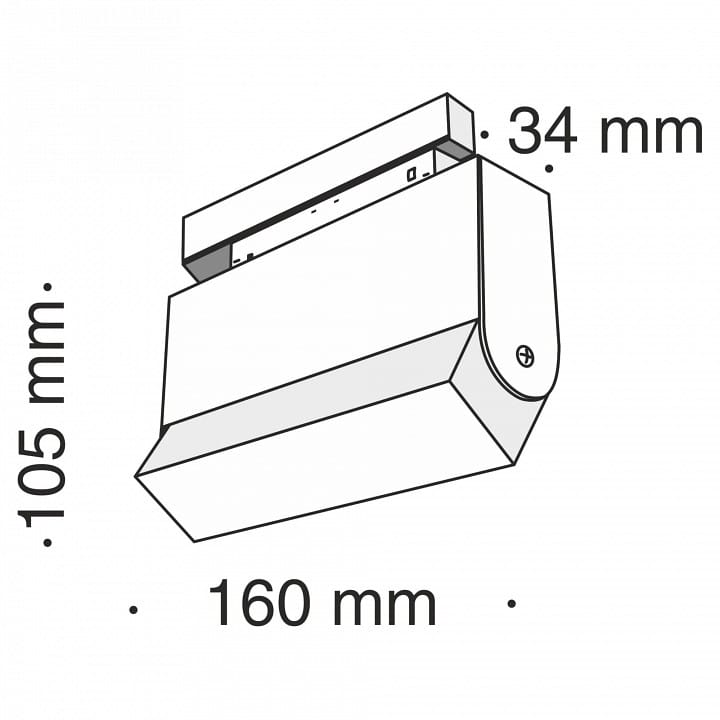 Накладной светильник Maytoni Technical Basis Rot TR013-2-10W3K-B