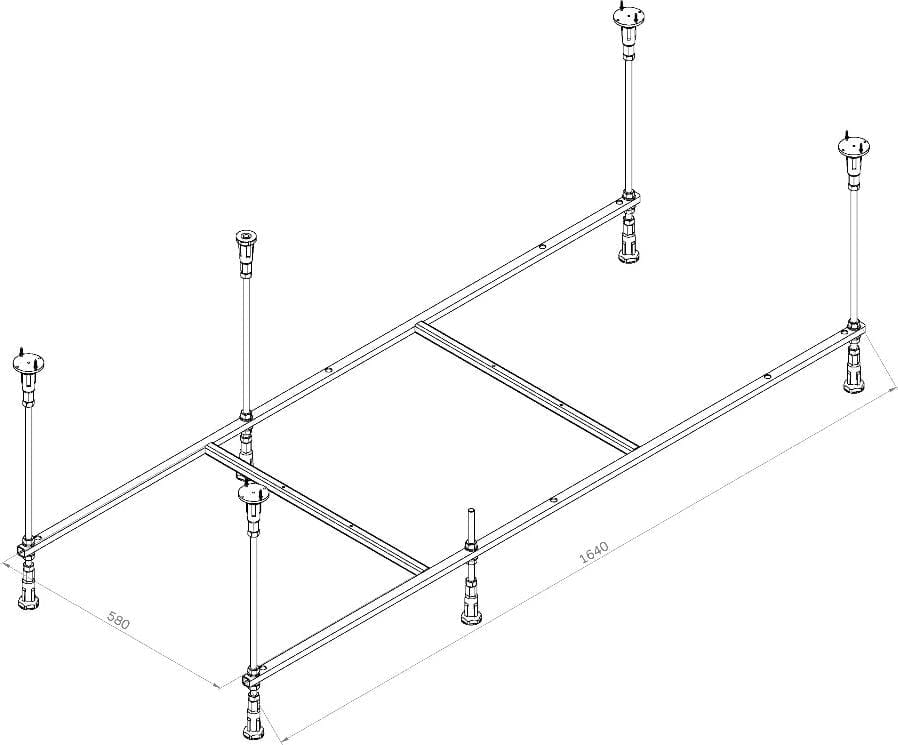 Каркас для ванны AM.PM Func 170x70 W84A-170-070W-R
