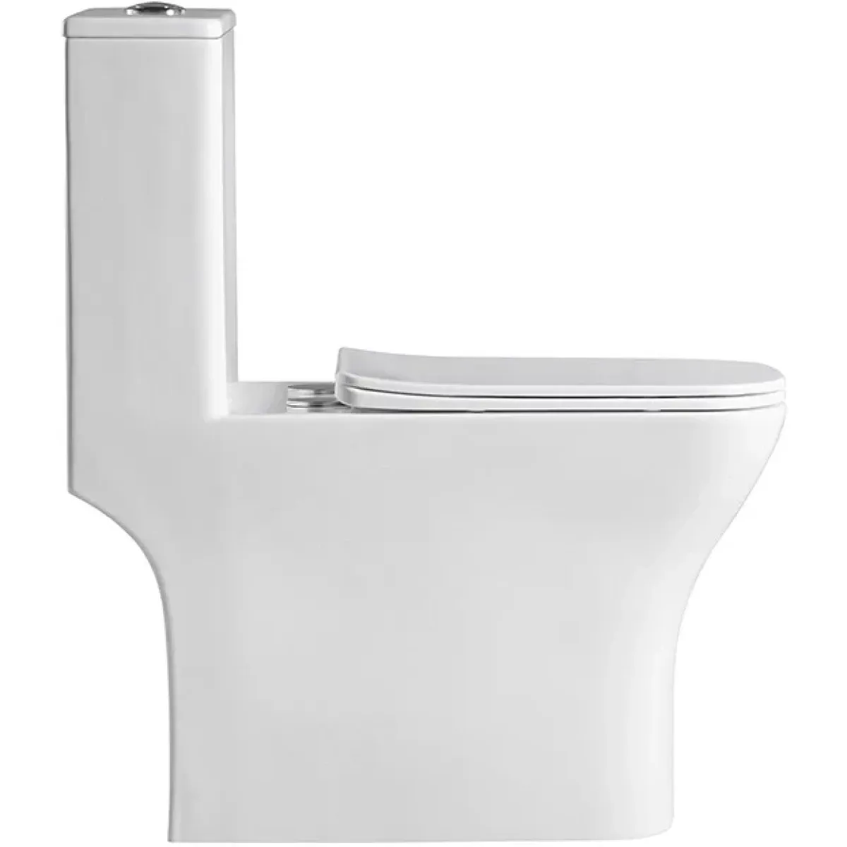 Унитаз-компакт BelBagno Neon BB8617CPR-MN/SC безободковый, с сиденьем микролифт, белый