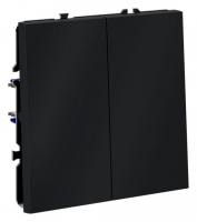 Выключатель двухклавишный без рамки Voltum S70 VLS020607