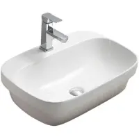 Раковина-чаша CeramaLux 78597 50,2x42,8 см, накладная, белый