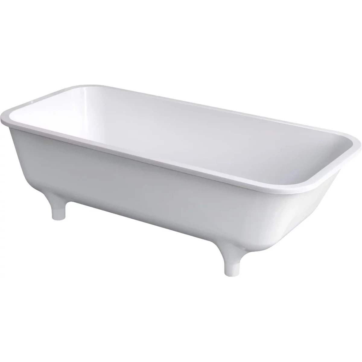 Ванна из литьевого мрамора Belux Саламанка 4810924264305 174,3x78 см, отдельностоящая, белый