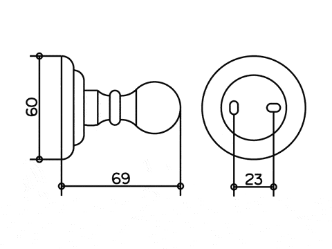 Крючок для ванной Keuco Astor 02116010000