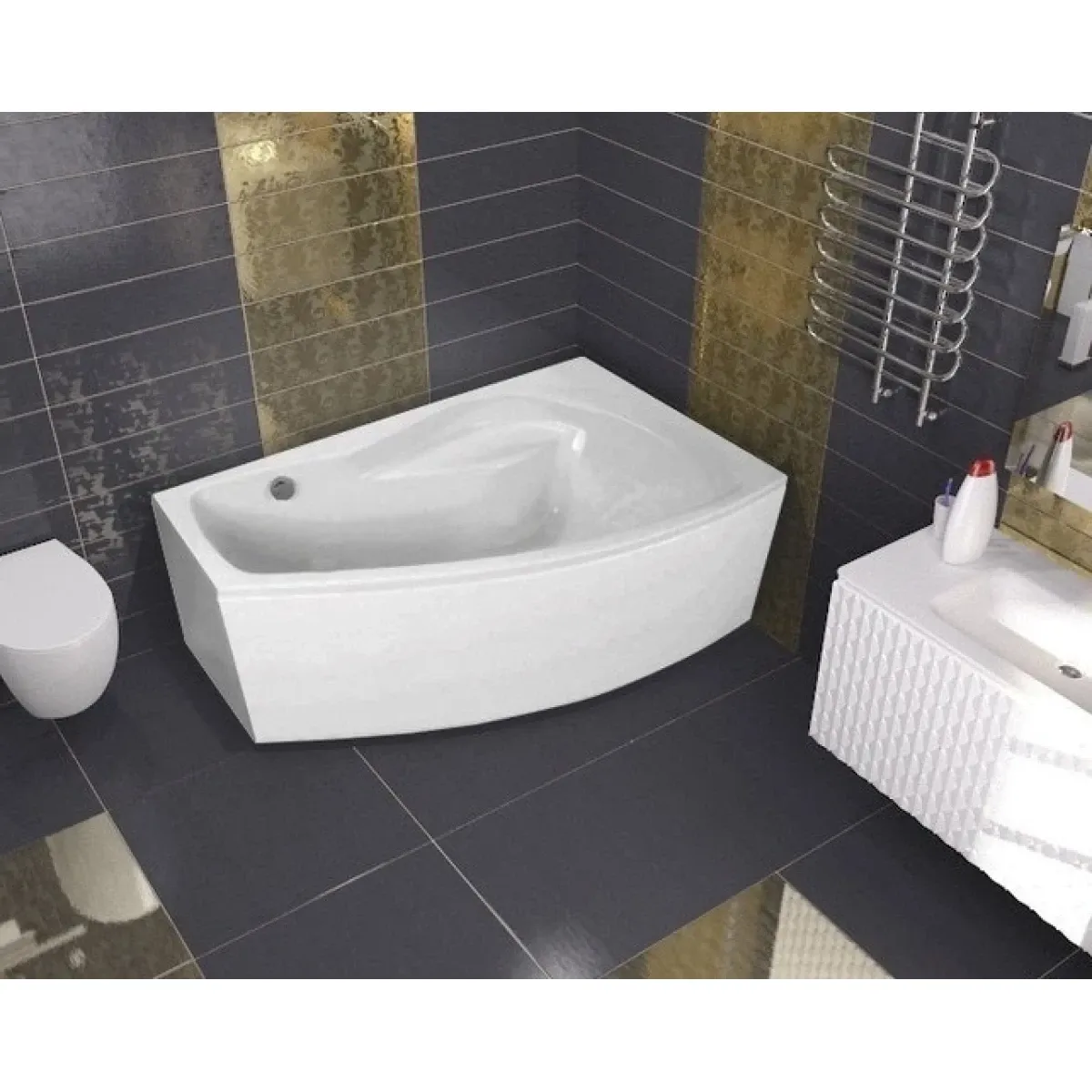 Акриловая ванна 150x90 см R Santek Майорка 1.WH11.1.985