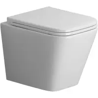 Унитаз подвесной Niagara Atrio NG-9303 безободковый, с сиденьем микролифт, белый