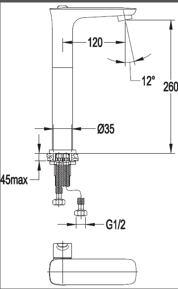 Смеситель для раковины Cezares TESORO TESORO-F-LC-01-W0