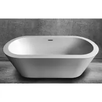 Акриловая ванна Abber AB9213 170x80 см, отдельностоящая, белый