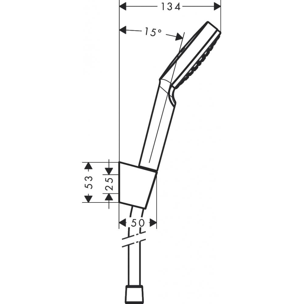 Душевой набор hansgrohe Crometta 1jet EcoSmart 26569400 160 см белый/хром
